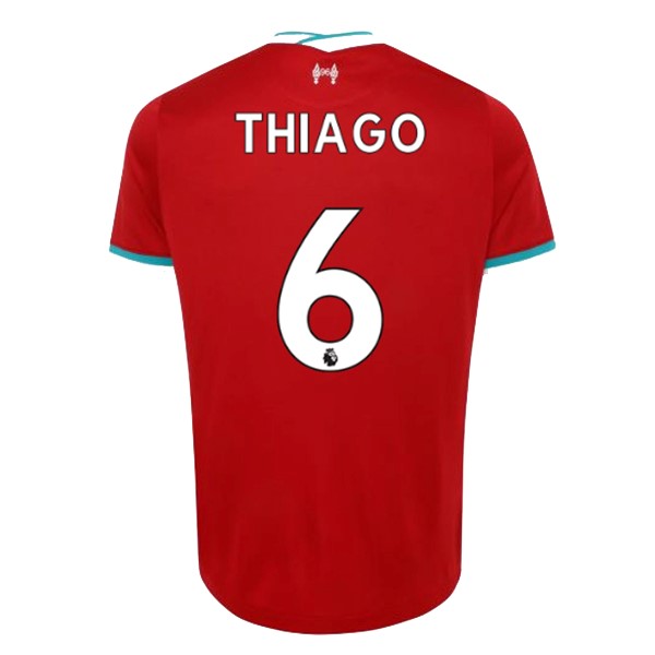 Camiseta Liverpool NO.6 Thiago 1ª 2020-2021 Rojo